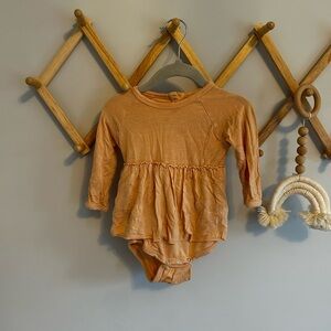 Charming Long-Sleeve Bodysuit with skirt for Kids